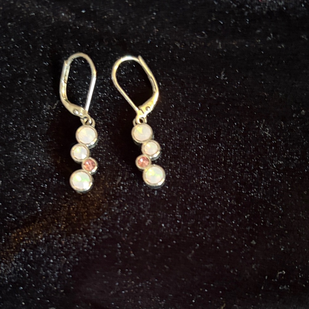 Elegant  Pink Dangle Earrings